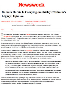 Kamala Harris Is Carrying on Shirley Chisholm's Legacy